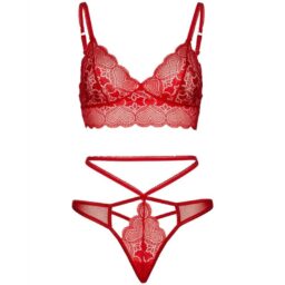 Alternative view of LEG AVENUE - SET 2 PEZZI BRALETTE E PERIZOMA IN PIZZO M/L