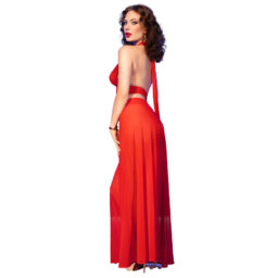 Alternative view of CHILIROSE - CR 4857 SET TOP E PANTALONI ROSSI TAGLIA M