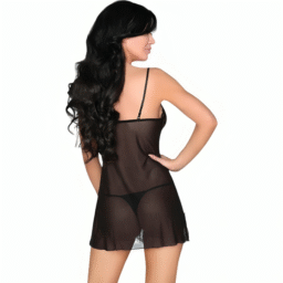 LIVCO CORSETTI FASHION - LUISE 1710 BABYDOLL + PERIZOMA NERO S