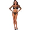 LIVCO CORSETTI FASHION - NIKRITA LC 90647 REGGISENO + SLIP NERO M