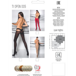 Alternative view of PASSION - COLLANT TIOPEN 005 ROSSO 1/2 60 DEN