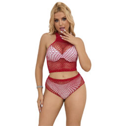 SUBBLIME - 952402 SET RETE CON DIAMANTI ROSA TAGLIA UNICA