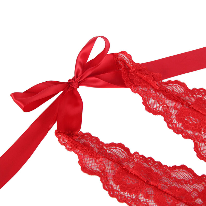 SUBBLIME - 953980 BODY SEXY CON VOLANT + CINTURA ROSSO L/XL - immagine 7
